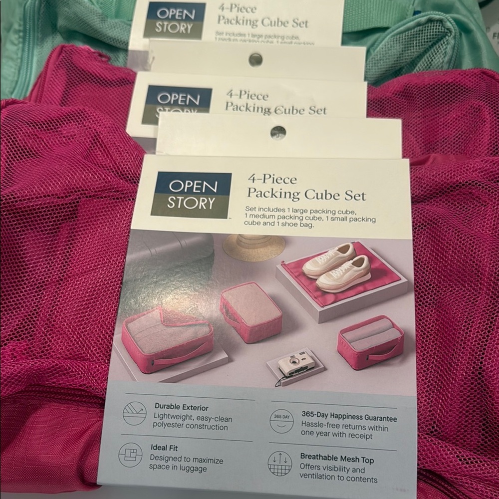 Open Story 4-Piece Packing Cube Set